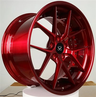 Gloss Red Custom 2- PC Wheels 22x 11 5 x112 pre Audi rs 7 2022