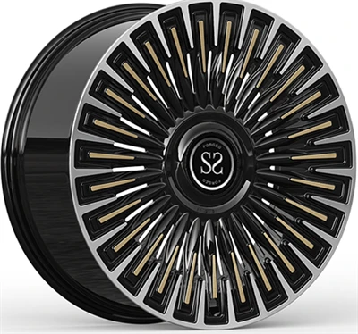 HongQi Custom 1-PC kované ráfiky 18~24-palcové lesklé čierne opracované lúče