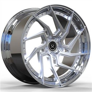 Rozložené 20 X 8,5 | 20 X 10,5 Poľské vlastné 2-dielne disky z výkovkovej zliatiny s 5 X 114,3 120 115 PCD pre Cadillac C TS-V